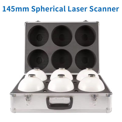 व्यास 145 मिमी, स्कैनर स्फेयर लेजर स्कैनर संदर्भ क्षेत्र सर्वेक्षण के लिए हार्ड केस के साथ