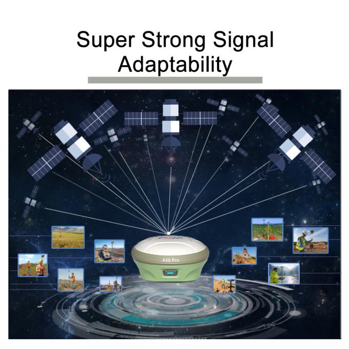 सर्वेक्षण उपकरण जीपीएस आरटीके बेस और रोवर एफओआईएफ ए60 प्रो 1408 चैनल जीएनएसएस जीपीएसएस आरटीके रिसीवर 6